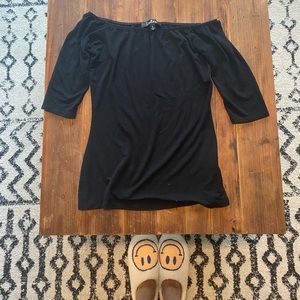 Lulus off the shoulder black top